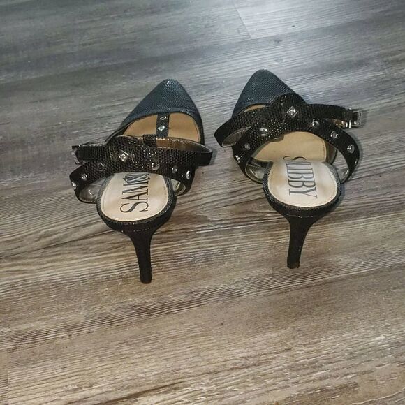 Sam & Libby black heels Sz 9 NWOT - Picture 4 of 7